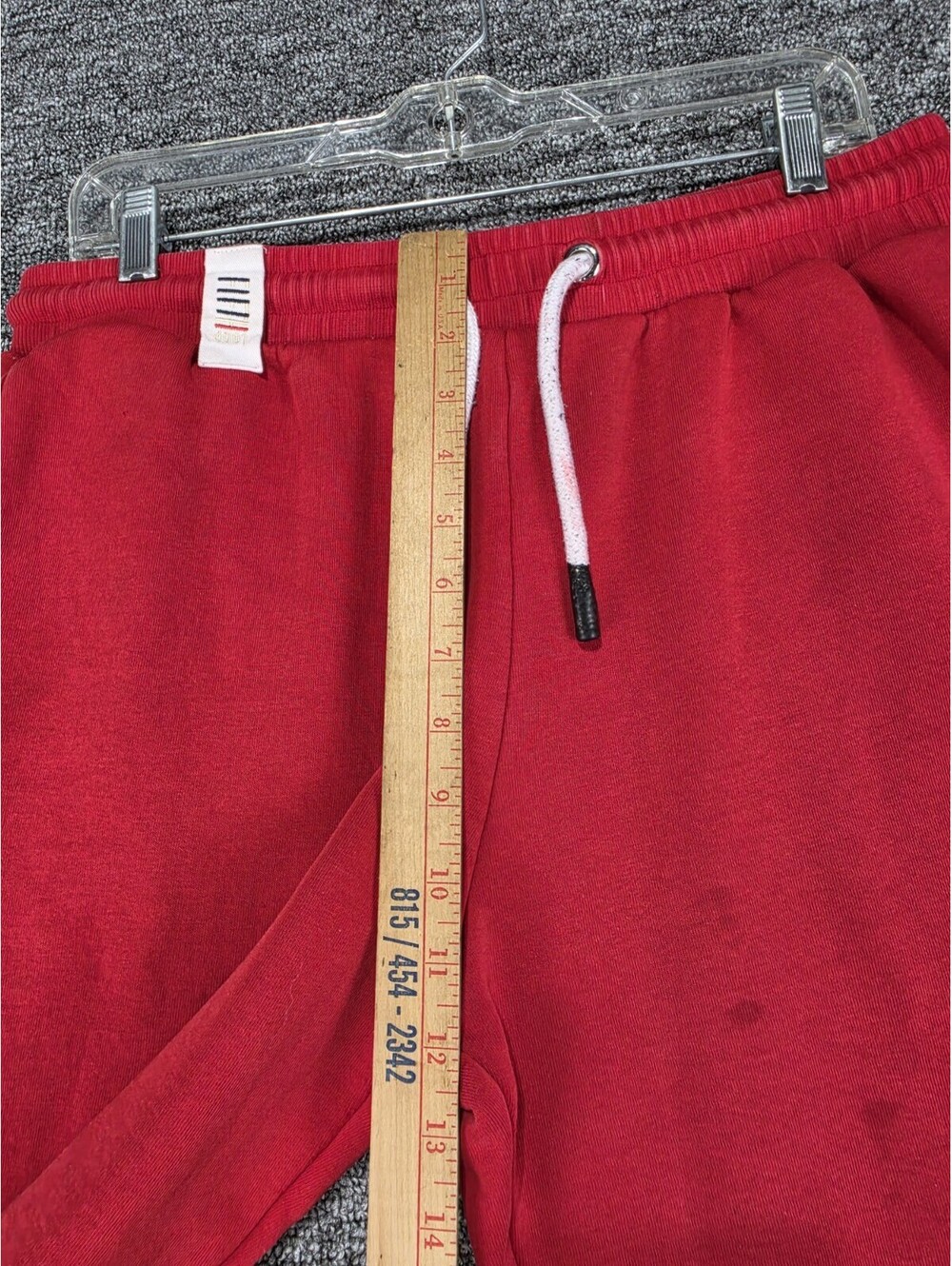 MILLION 400 Men's Red Fleece Jogger Sweatpants Embroidered Pockets XL - Picture 8 of 16